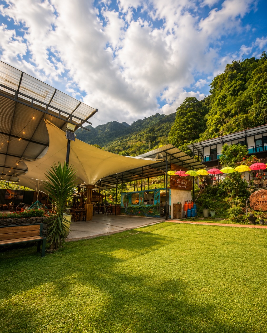 Jardín y zona exterior de Mi Tierra Campestre
